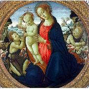 JACOPO del SELLAIO Madonna and Child with Infant, St. John the Baptist and Attending Angel Spain oil painting artist